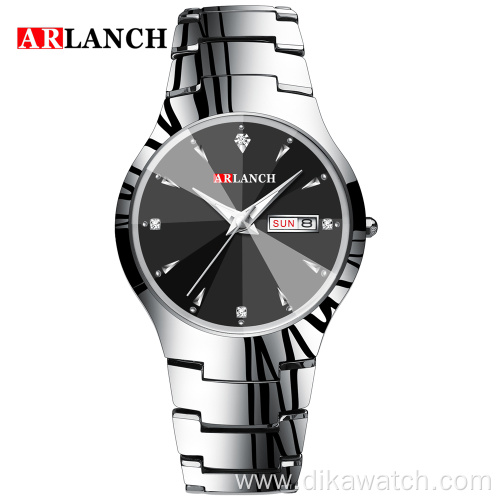 ARLANCH A316 Watch Men Brand Hot Sport Luxury Tungsten Steel Strap Wrist Waterproof Business Quartz watches Fashion Casual